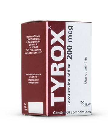 TYROX LEVOTIROXINA 200MCG 60COMP