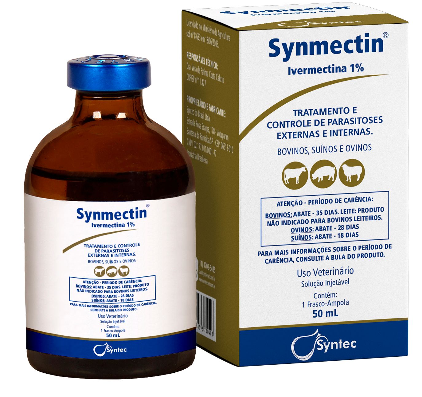 SYNMECTIN IVERMECTINA 1% 50ML